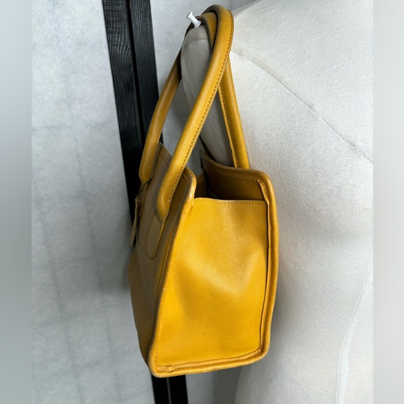 Rare Vintage Coach Retro Dinky Shopping Bag in Golden Yellow - - Picture 13 of 14